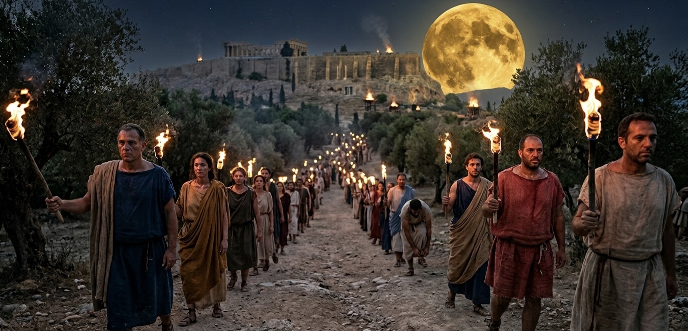 Nine days on the Sacred Way, fasting, toward the cup.